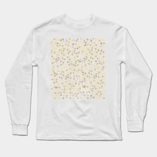 Shining gold and stars confetti pattern Long Sleeve T-Shirt